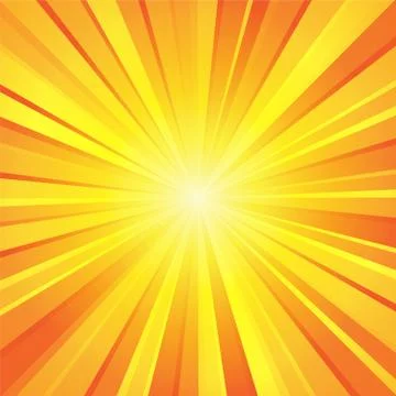 Orange yellow white ray background Stock Illustration