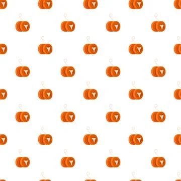 Orange yo yo toy pattern creating a playful background 스톡 일러스트