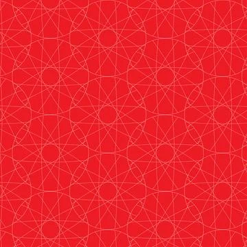 Orange Zigzag Pattern on Red Background with Rhythm Stock Illustration