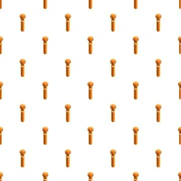 Orange zipper slider pull seamless pattern background Stock Illustration