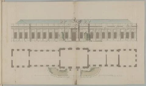 Orangerie, design, basic and elevation Copyright: xpiemagsx dft01325 !ACHT... Stock Photos
