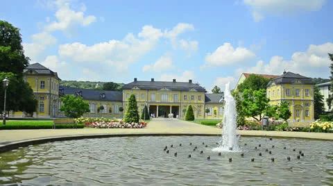 Orangerie in Gera, Thuringia Germany Stock Footage 25456777