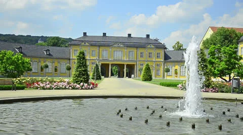 Orangerie in Gera, Thuringia Germany Stock Footage 25456837