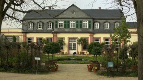 Orangery of the castle park in Bad Homburg, Germany Stock Footage