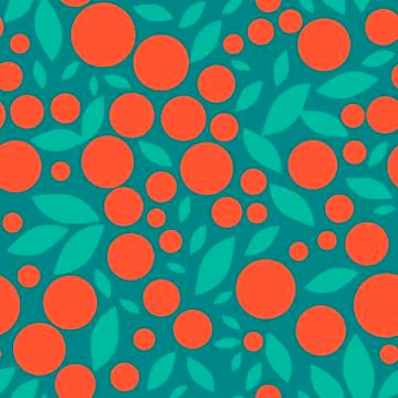 Oranges - Abstract seamless pattern. Illustrazione stock