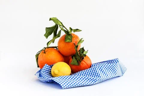 Oranges and lemon Stock Photos
