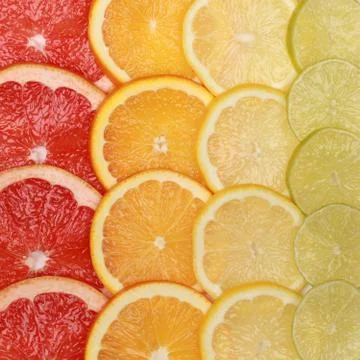 Oranges and lemons background Stock Photos