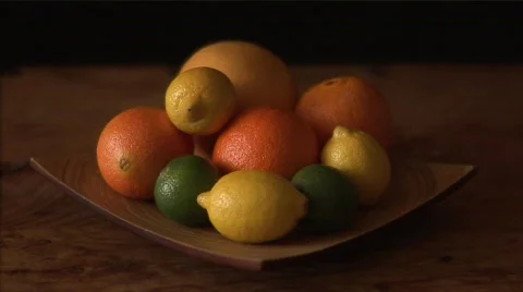 Oranges and lemons Stock Footage 595244