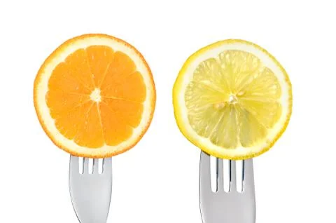 Oranges and lemons Stock Photos