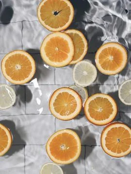 Oranges and lemons Stock Photos