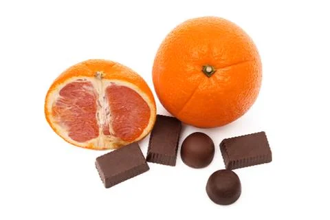 Oranges and sweets Foto stock