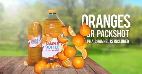 Oranges are combined in various forms of packaging. Stock Footage 74815801