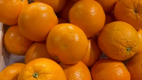 Oranges in a basket close up Stock Footage 305867756