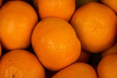Oranges in Basket Closeup Texture Fruit Market Sale Fresh Food Stock Photos
