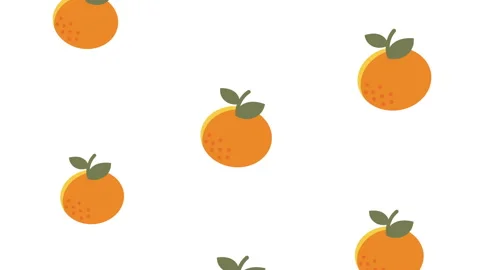 Oranges citrus fruits pattern animation Video stock 229135203