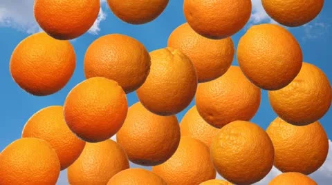 Oranges Fall Down Video stock 11177892