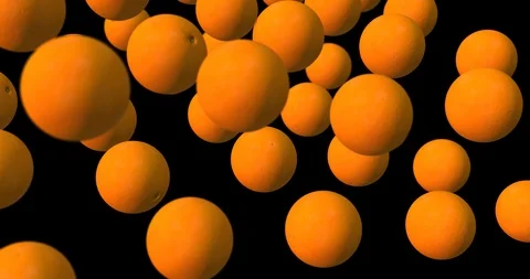 Oranges falling slow motion Stock Footage 126903323