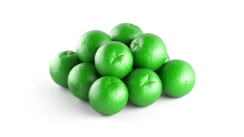 Oranges. Footage has 4K resolution. Prores 4444. 3D Illustration. Stock Footage 101196093