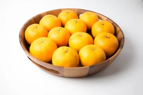 Oranges fruit on isolated background Stock Photos