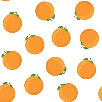 Oranges fruit seamless pattern y2k cartoon vector style illustrations. Vegan Stock Illustration