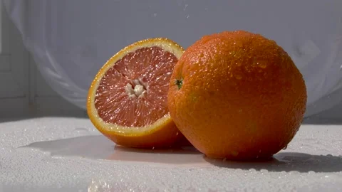 Oranges in a glass Stock Footage 159562681