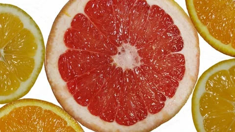 Oranges ,grapefruit, lemon Video stock 124364035