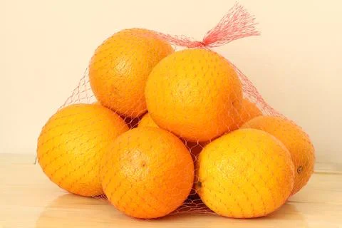Oranges in a grid. Stock Photos