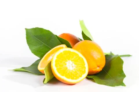 Oranges isolated Stock Photos