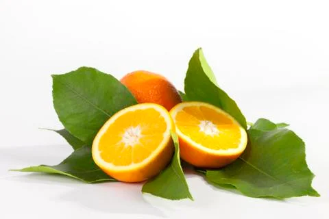 Oranges isolated Stock Photos