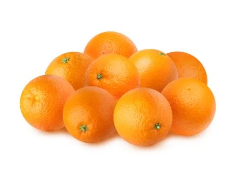 Oranges isolated on a white background. Stock Photos
