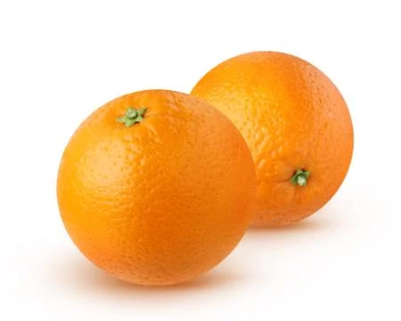 Oranges isolated on a white background. Stock Photos