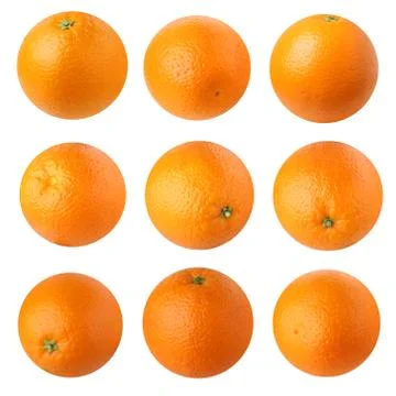 Oranges isolated on a white background. Foto stock