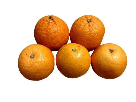 Oranges isolated on white background Fotos de archivo