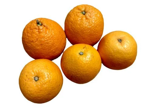 Oranges isolated on white background Photos