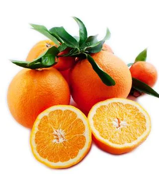 Oranges isolated on white. High quality photo. Stock Photos