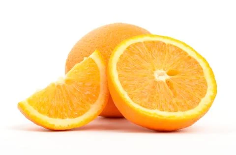 Oranges isolated on white Stock Photos