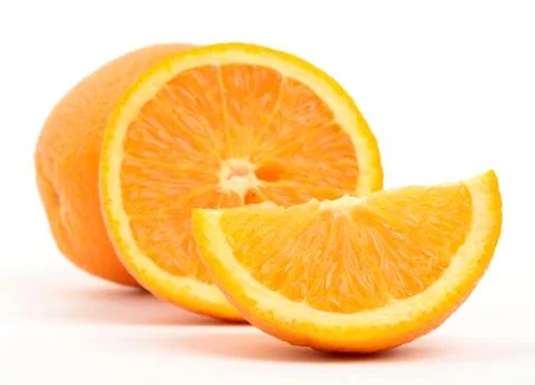 Oranges isolated on white Stock Photos