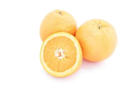 Oranges isolated on white Stock Photos