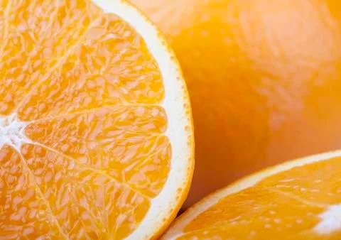 Oranges macro closeup Stock Photos