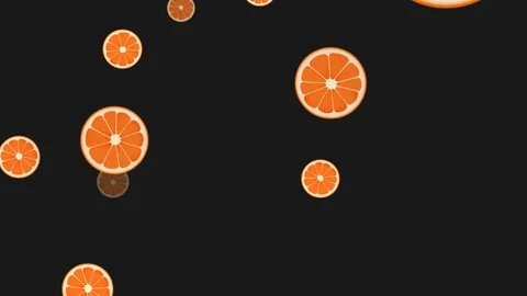 Oranges / Mandarines 4K 60fps Background Stock Footage 111537511