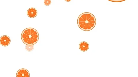 Oranges / Mandarines 4K 60fps Background Stock Footage 111537556