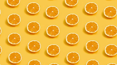Oranges pattern Stock Footage 166509851