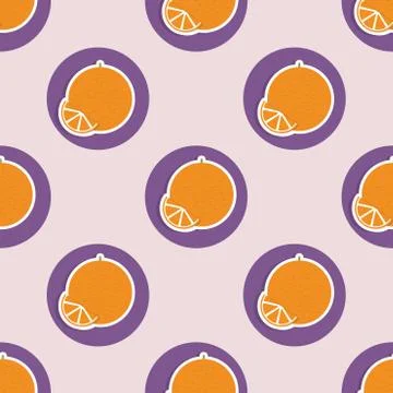 Oranges pattern. seamless texture with ripe oranges Stockillustratie