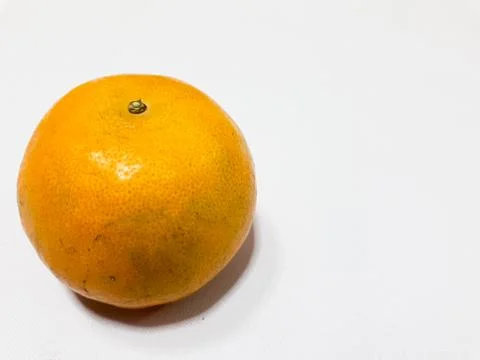Oranges placed on a white background  Stock Photos