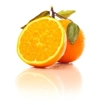 Oranges With Reflection Фото