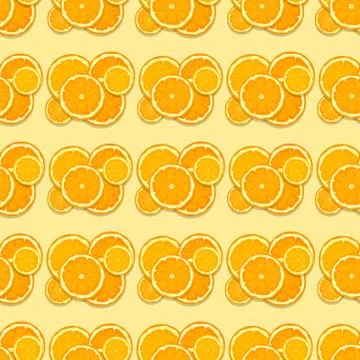 Oranges seamless pattern background illustration natural citrus fruit vector Stock Illustration