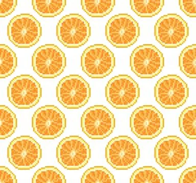 Oranges seamless pattern Stock Illustration
