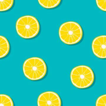 Oranges seamless pattern. Vector illustration. Stock Illustration