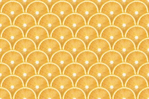 Oranges slices pattern Stock Photos