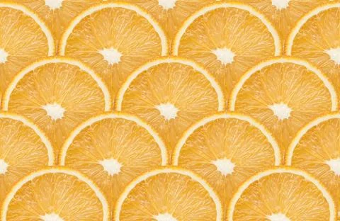 Oranges slices seamless Stock Photos